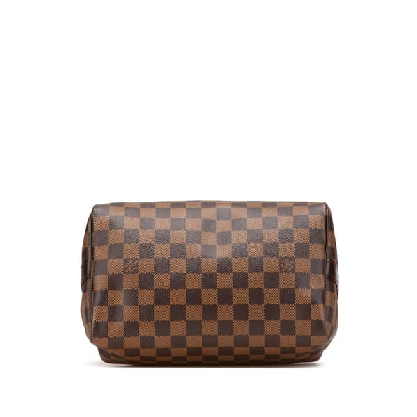 Pre-owned Louis Vuitton Damier Ebene Speedy Bandouliere 25 Brown