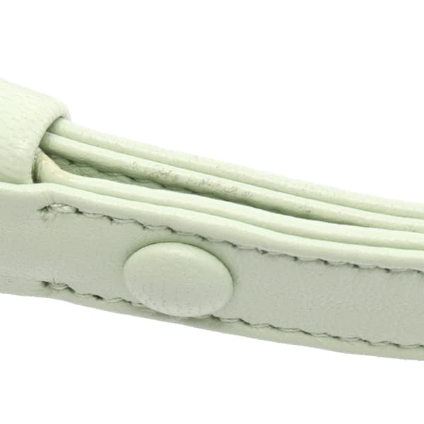 Pre-owned Prada Satin Crystal Embellished Triangle Pouch Green