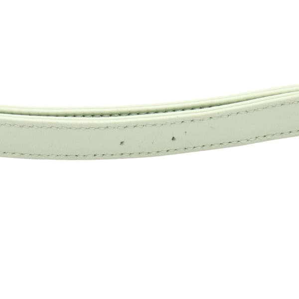 Pre-owned Prada Satin Crystal Embellished Triangle Pouch Green