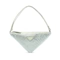 Miniatyrbillede 1 af 8: Pre-owned Prada Satin Crystal Embellished Triangle Pouch Green