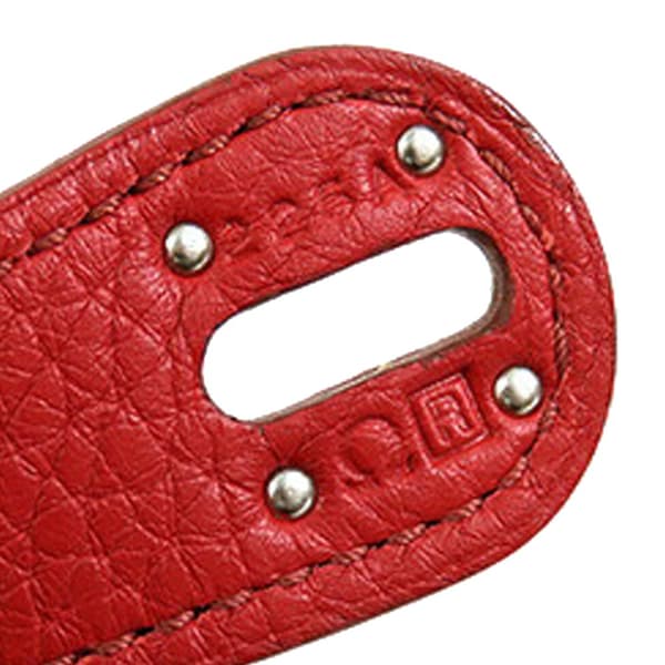 Pre-owned Hermès Clemence Lindy 34 Red