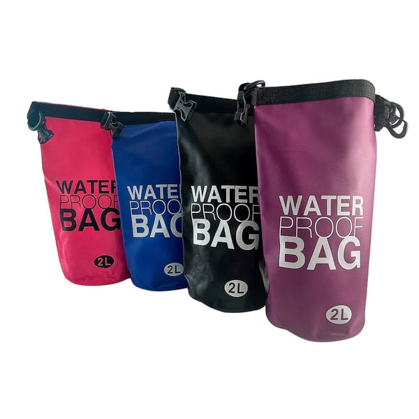 Dry bag 2 liter - Vattentät väska - flera pigga färger -