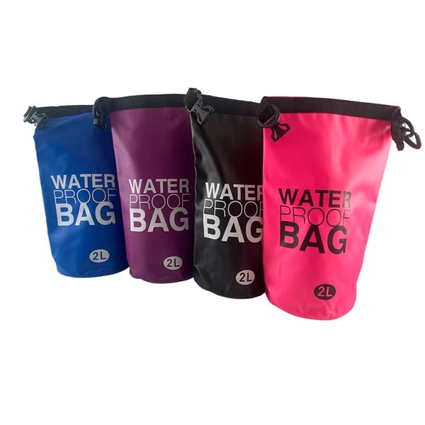 Dry bag 2 liter - Vattentät väska - flera pigga färger -