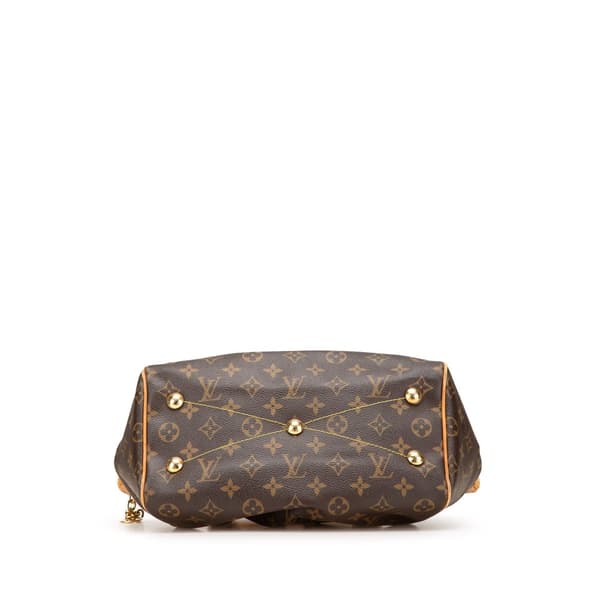 Pre-owned Louis Vuitton Monogram Tivoli PM Brown