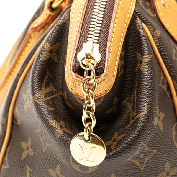 Pre-owned Louis Vuitton Monogram Tivoli PM Brown