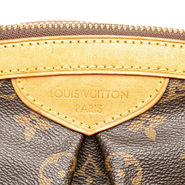 Pre-owned Louis Vuitton Monogram Tivoli PM Brown
