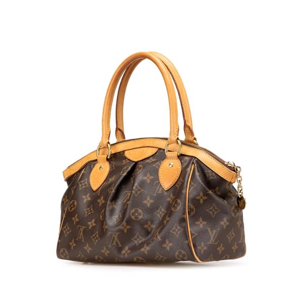 Pre-owned Louis Vuitton Monogram Tivoli PM Brown