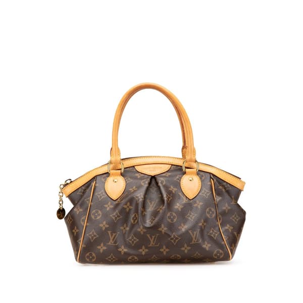 Pre-owned Louis Vuitton Monogram Tivoli PM Brown