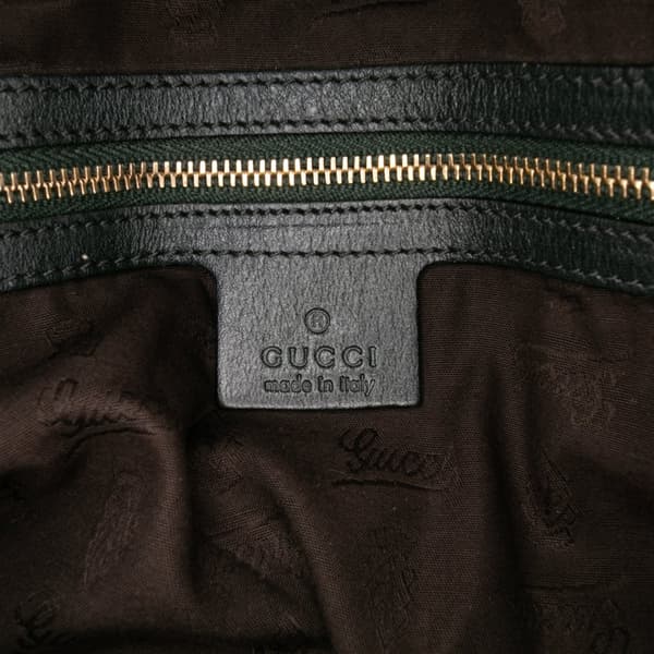 Pre-owned Gucci Large GG Canvas Charm Dome Satchel Brown