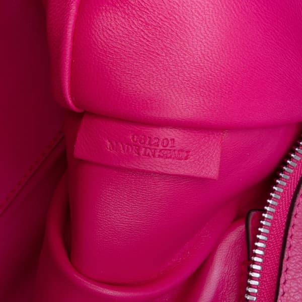 Pre-owned LOEWE Tricolor Goatskin Amazona 36 Pink