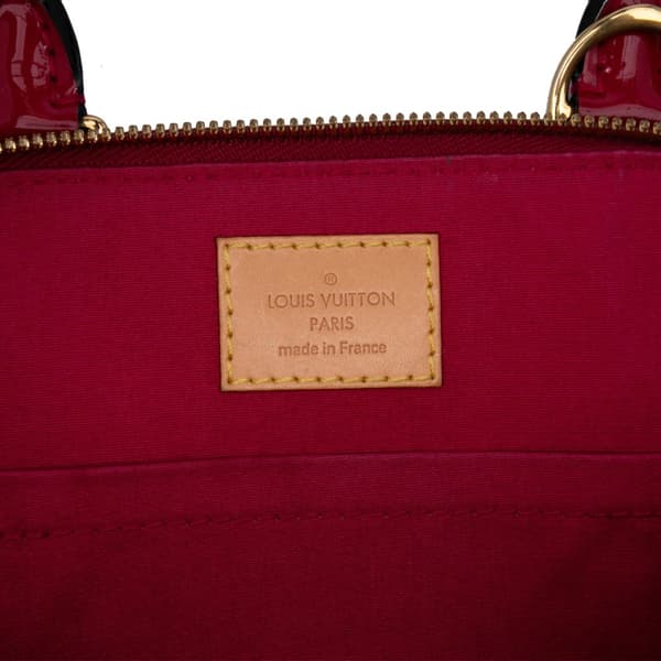 Pre-owned Louis Vuitton Monogram Vernis Alma BB Pink