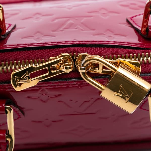 Pre-owned Louis Vuitton Monogram Vernis Alma BB Pink