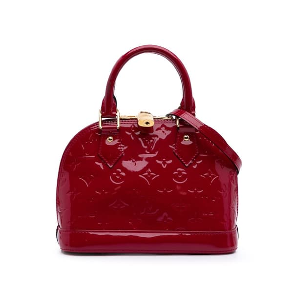 Pre-owned Louis Vuitton Monogram Vernis Alma BB Pink