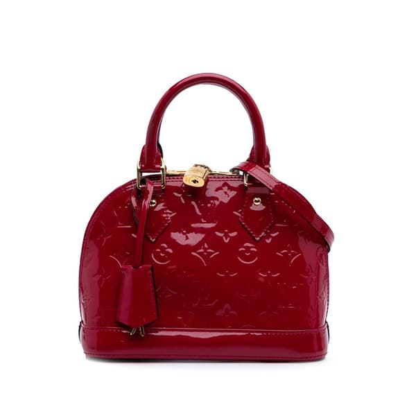 Pre-owned Louis Vuitton Monogram Vernis Alma BB Pink