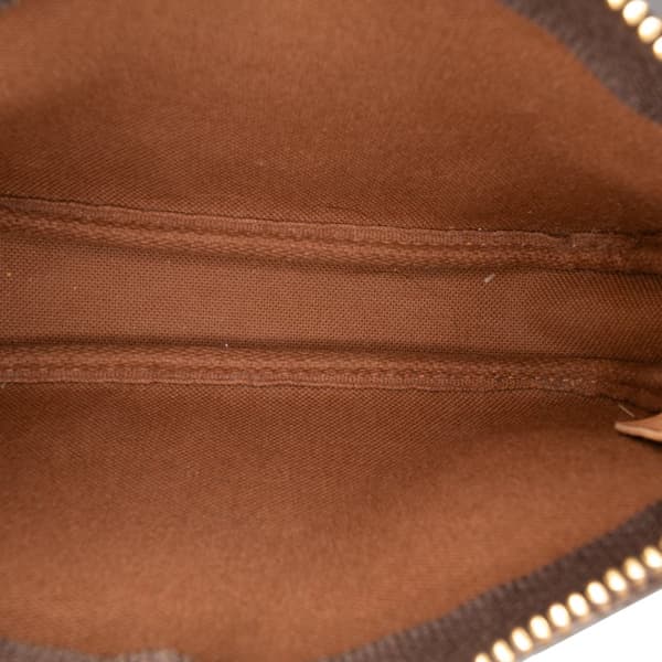Pre-owned Louis Vuitton Monogram Mini Pochette Accessoires Brown