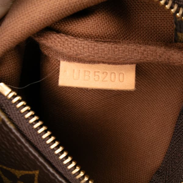 Pre-owned Louis Vuitton Monogram Mini Pochette Accessoires Brown