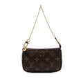 Miniatyrbilde 1 av 10: Pre-owned Louis Vuitton Monogram Mini Pochette Accessoires Brown