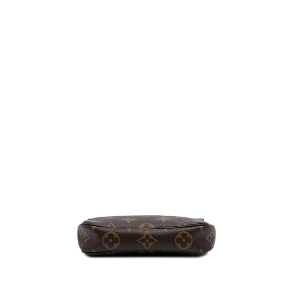 Pre-owned Louis Vuitton Monogram Mini Pochette Accessoires Brown
