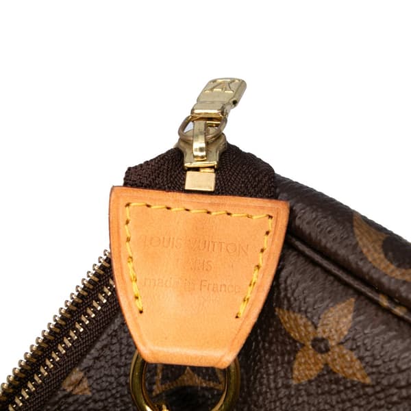 Pre-owned Louis Vuitton Monogram Mini Pochette Accessoires Brown