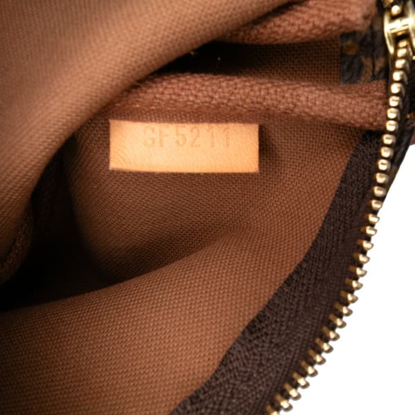 Pre-owned Louis Vuitton Monogram Mini Pochette Accessoires Brown