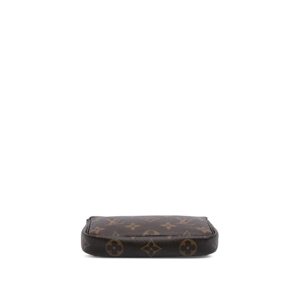 Pre-owned Louis Vuitton Monogram Mini Pochette Accessoires Brown