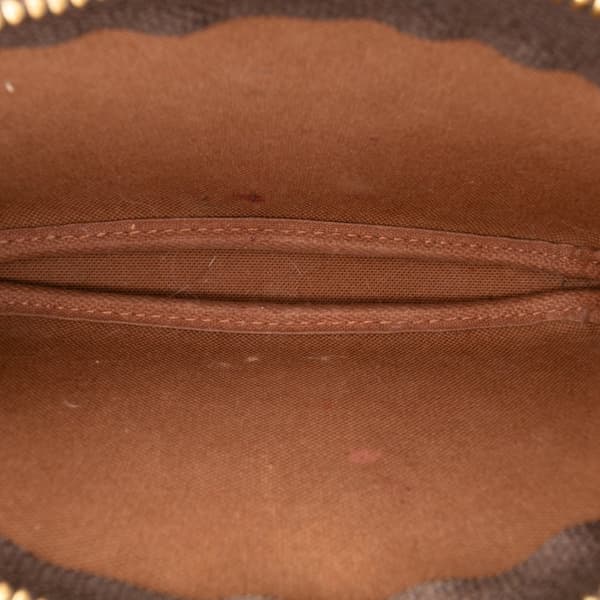 Pre-owned Louis Vuitton Monogram Mini Pochette Accessoires Brown