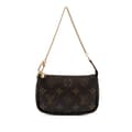 Miniatyrbild 1 av 10: Pre-owned Louis Vuitton Monogram Mini Pochette Accessoires Brown