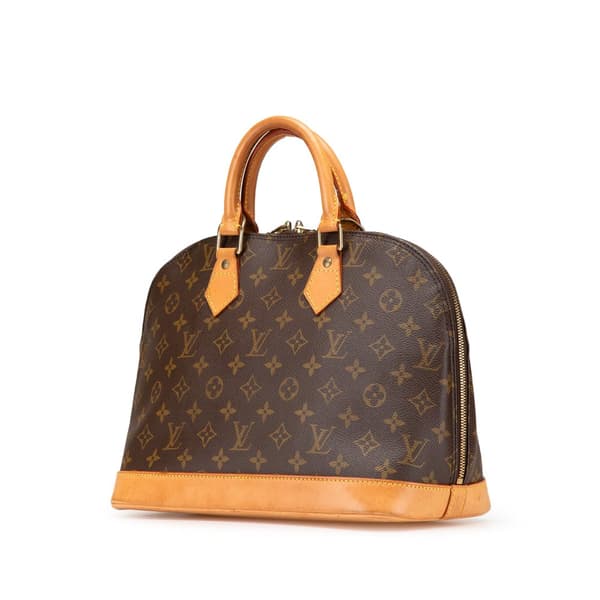 Pre-owned Louis Vuitton Monogram Alma PM Brown
