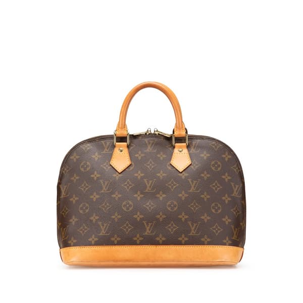 Pre-owned Louis Vuitton Monogram Alma PM Brown