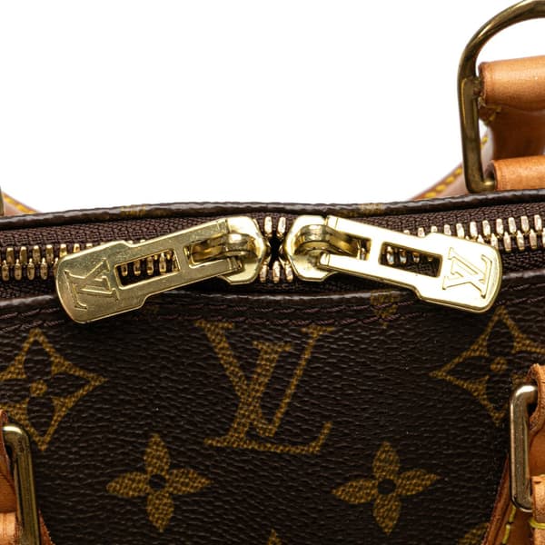 Pre-owned Louis Vuitton Monogram Alma PM Brown