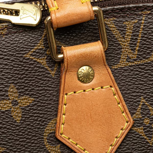 Pre-owned Louis Vuitton Monogram Alma PM Brown