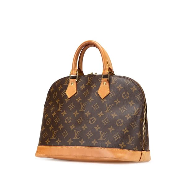 Pre-owned Louis Vuitton Monogram Alma PM Brown