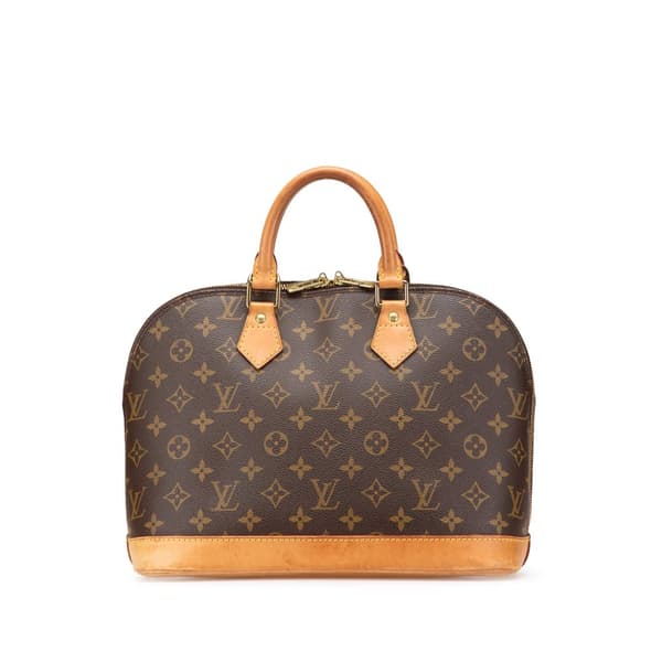 Pre-owned Louis Vuitton Monogram Alma PM Brown