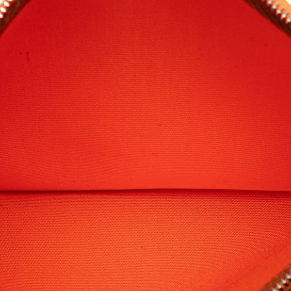 Pre-owned Hermès Toile Herbag Zip 31 Orange