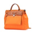 Miniatyrbild 2 av 10: Pre-owned Hermès Toile Herbag Zip 31 Orange