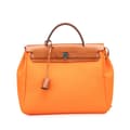 Miniatyrbild 1 av 10: Pre-owned Hermès Toile Herbag Zip 31 Orange