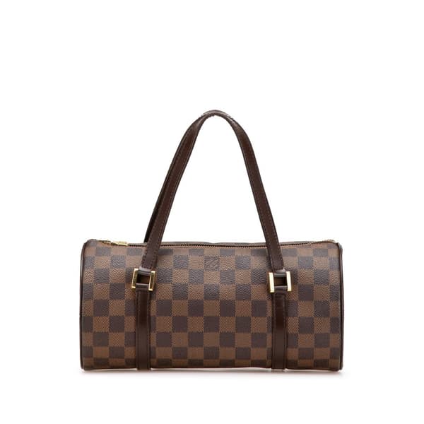 Pre-owned Louis Vuitton Damier Ebene Papillon 26 Brown