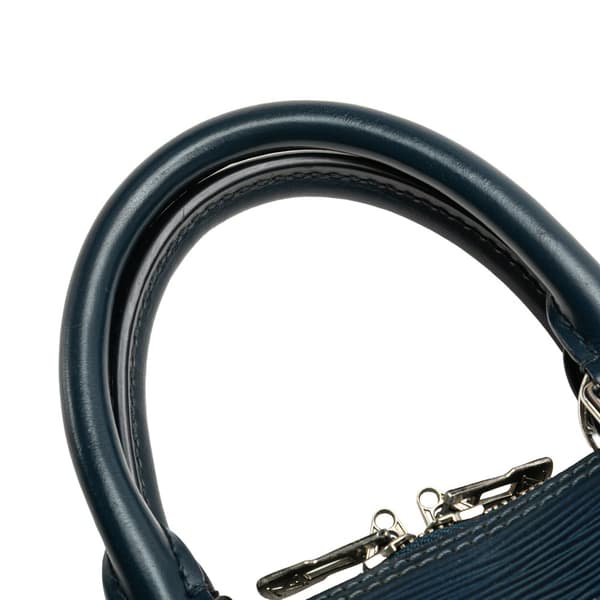 Pre-owned Louis Vuitton Epi Alma PM Blue