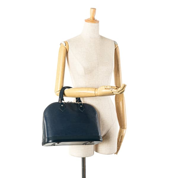 Pre-owned Louis Vuitton Epi Alma PM Blue