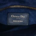 Pikkukuva 5 / 10: Pre-owned Dior Mini Lambskin Cannage Studded Supple Lady Dior Blue