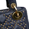 Pikkukuva 8 / 10: Pre-owned Dior Mini Lambskin Cannage Studded Supple Lady Dior Blue