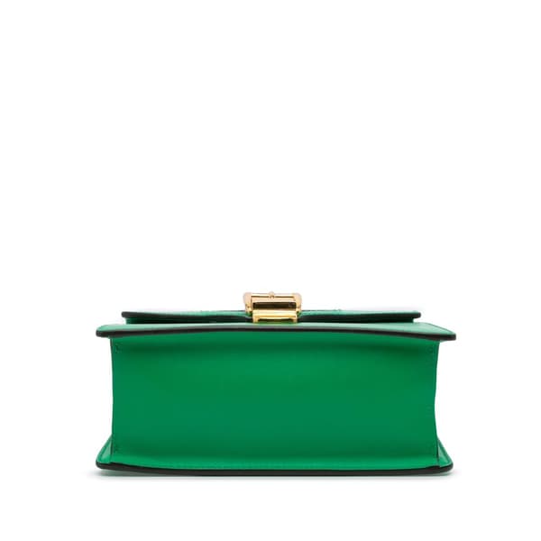 Pre-owned Gucci Mini Leather Sylvie Satchel Green