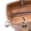 Miniatyrbilde 7 av 10: Pre-owned Dior Medium Patent Cannage Lady Dior Brown