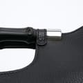 Pikkukuva 8 / 10: Pre-owned Gucci Medium Calfskin Bamboo Daily Shopper Satchel Black