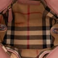 Miniatyrbild 4 av 9: Pre-owned Burberry Small Grained Leather Buckle Tote Pink