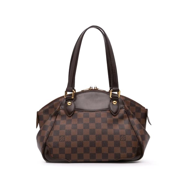 Pre-owned Louis Vuitton Damier Ebene Verona PM Brown