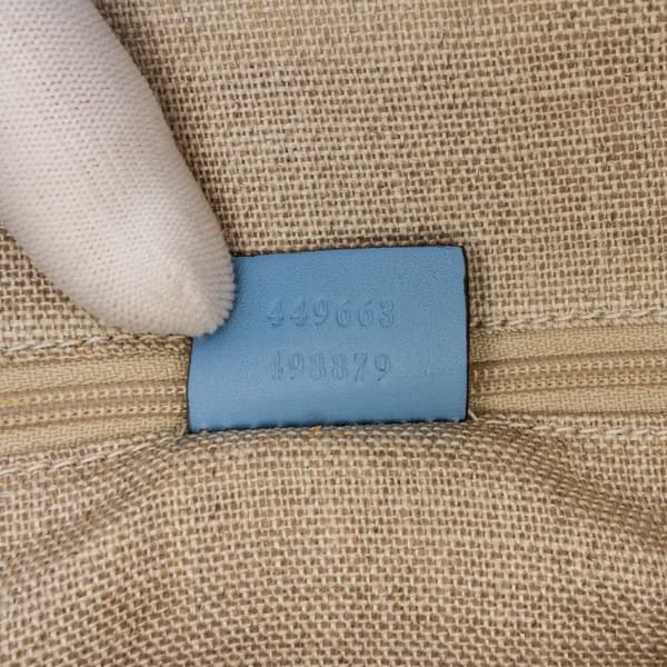 Pre-owned Gucci Medium Microguccissima Dome Satchel Blue