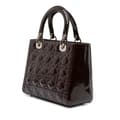 Pikkukuva 2 / 9: Pre-owned Dior Medium Patent Cannage Lady Dior Purple