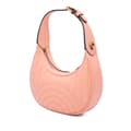 Miniatyrbild 2 av 10: Pre-owned Gucci Mini Matelasse Leather GG Marmont Half Moon Hobo Pink