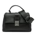Pikkukuva 1 / 9: Pre-owned Bottega Veneta Small Nappa Piazza Top Handle Black